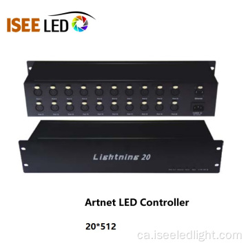 20 maneres de controlador DMX LED ArtNet